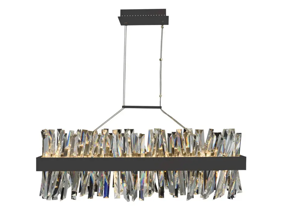 Glacier 36" LED Rectangular Island Chandelier