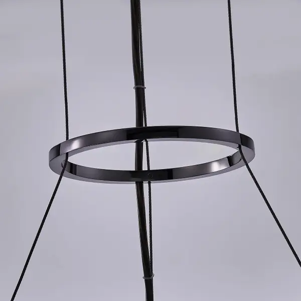 Glacier 20-Inch LED Crystal Pendant in Black Nickel - Image 6