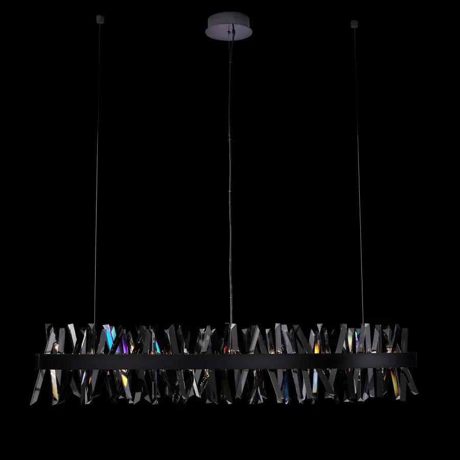 Glacier 60" LED Linear Pendant in Black Nickel - Image 1