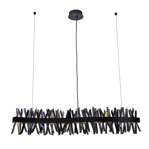 Glacier 60" LED Linear Pendant in Black Nickel - Image 4