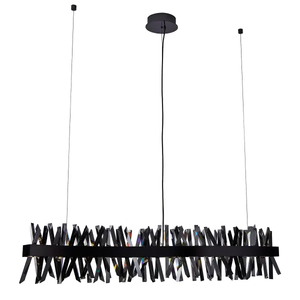 Glacier 60" LED Linear Pendant in Black Nickel - Image 5