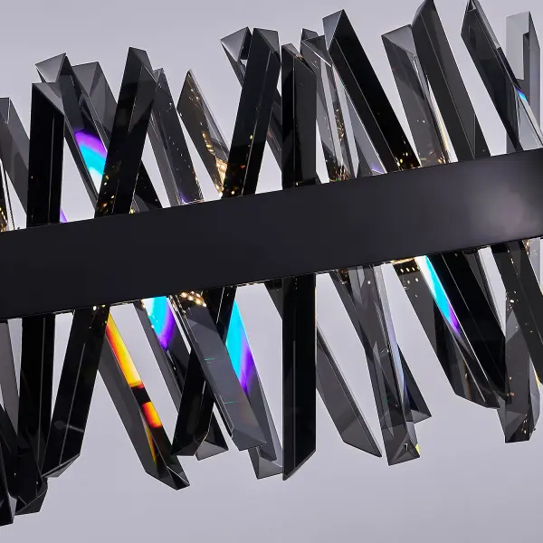 Glacier 60" LED Linear Pendant in Black Nickel - Image 8