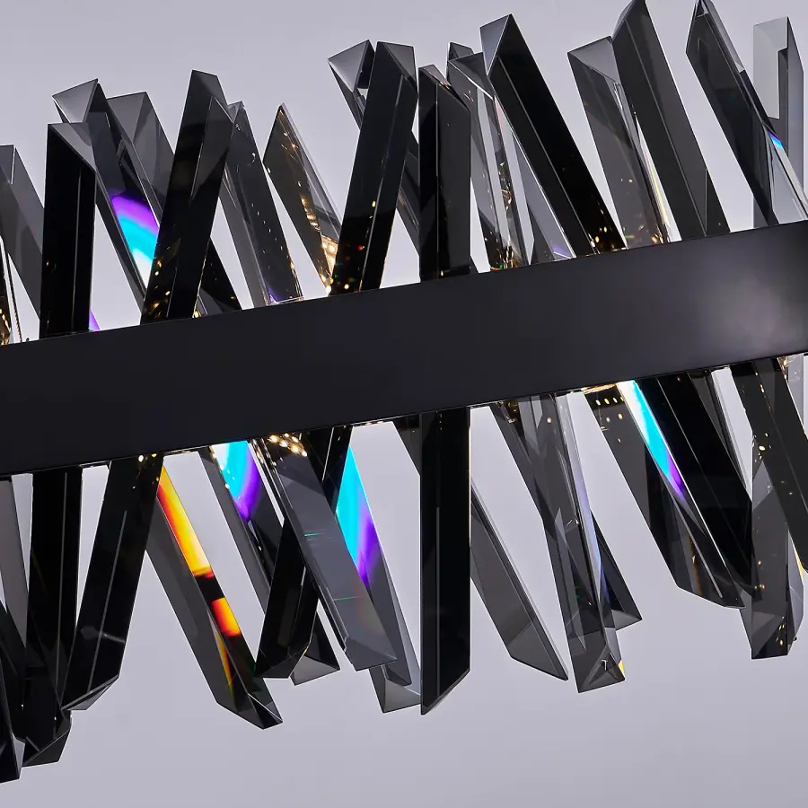 Glacier 60" LED Linear Pendant in Black Nickel - Image 8