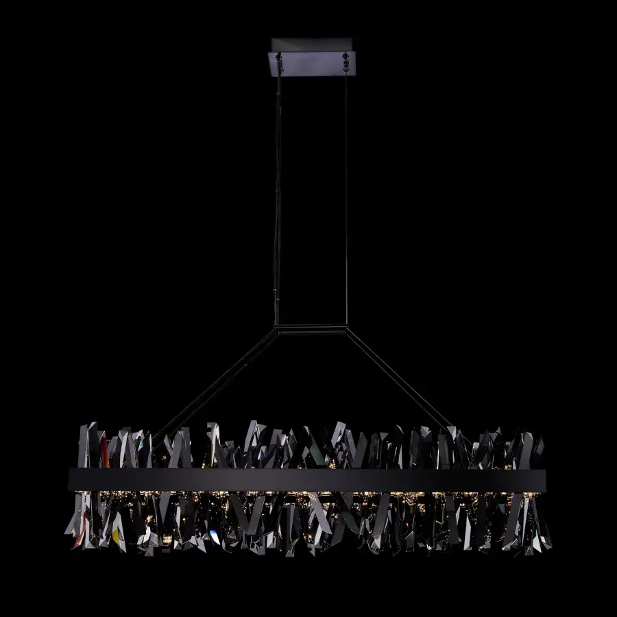 Glacier 48" LED Linear Pendant in Black Nickel - Image 1