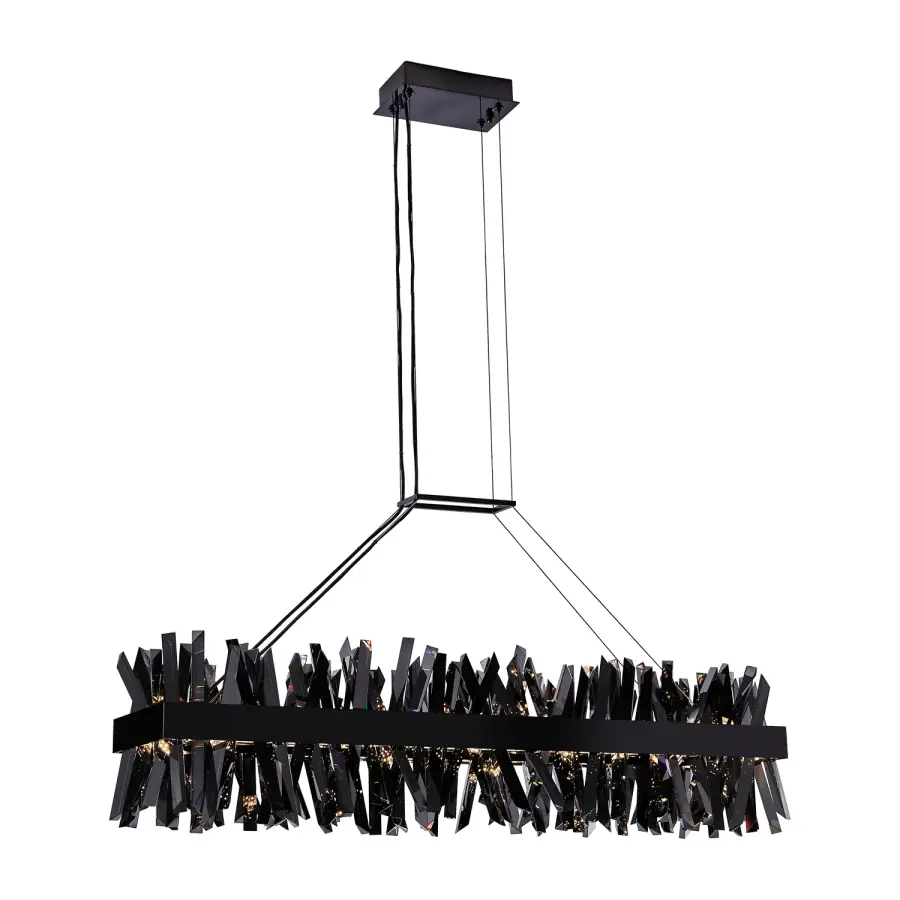 Glacier 48" LED Linear Pendant in Black Nickel - Image 2