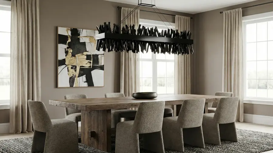 Glacier 48" LED Linear Pendant in Black Nickel - Image 13