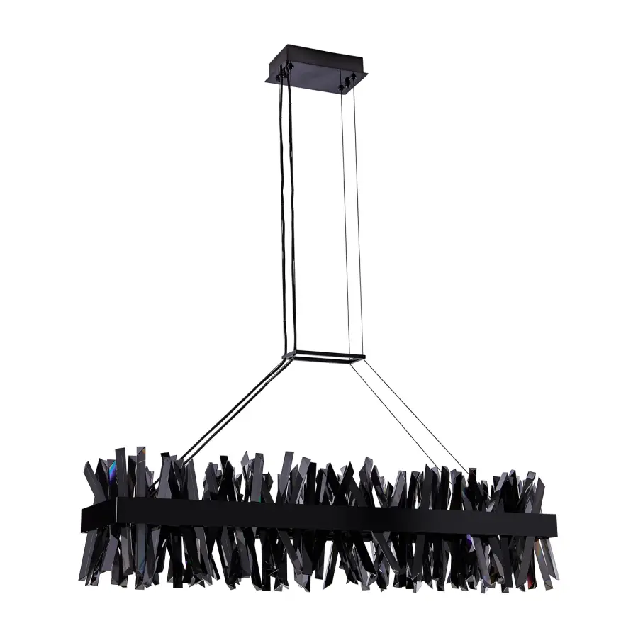 Glacier 48" LED Linear Pendant in Black Nickel - Image 3