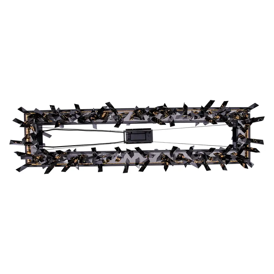 Glacier 48" LED Linear Pendant in Black Nickel - Image 4