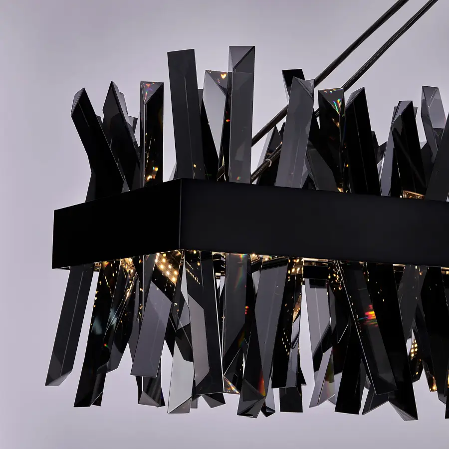 Glacier 48" LED Linear Pendant in Black Nickel - Image 7