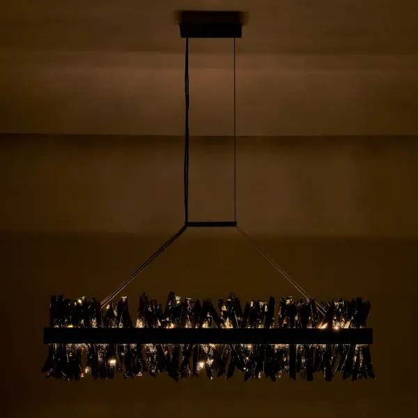 Glacier 48" LED Linear Pendant in Black Nickel - Image 9