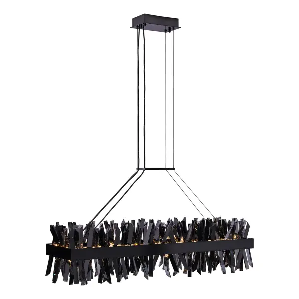 Glacier 48" LED Linear Pendant in Black Nickel - Image 10
