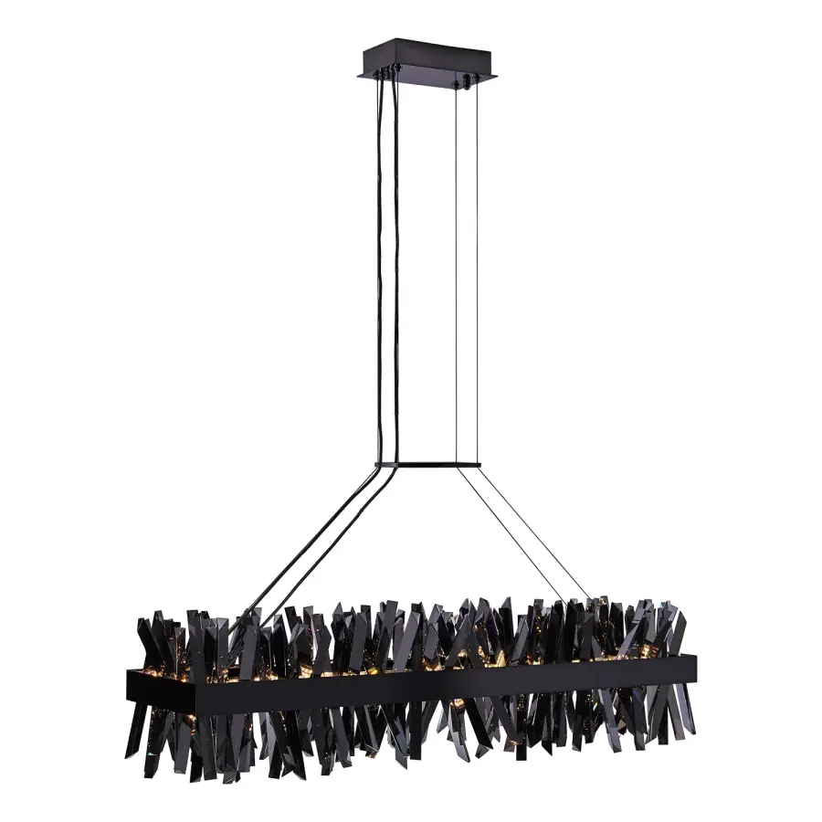 Glacier 48" LED Linear Pendant in Black Nickel - Image 10