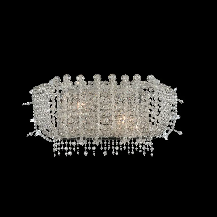 Elegant Crystal Bath Light with Modern Empire Design