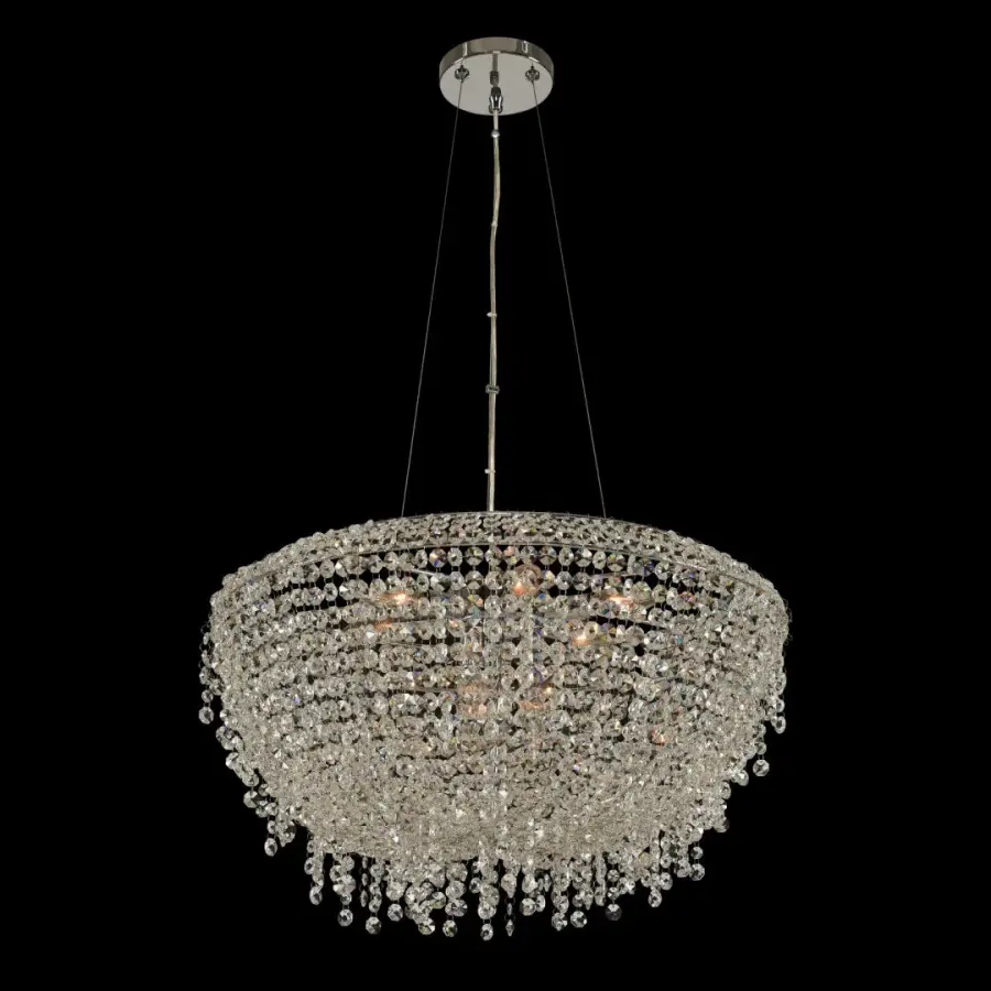 Massimo 23" Crystal Pendant in Polished Chrome