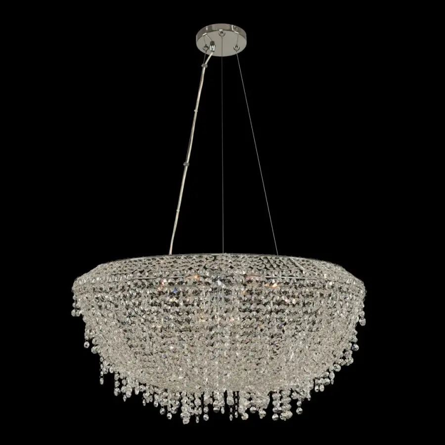 Massimo 29" Crystal Pendant in Polished Chrome