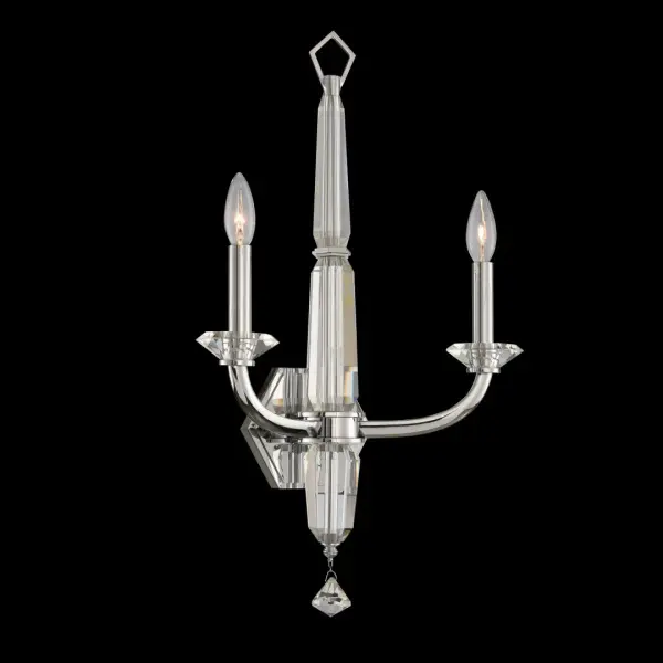 Palermo 2-Light Wall Sconce in Polished Chrome