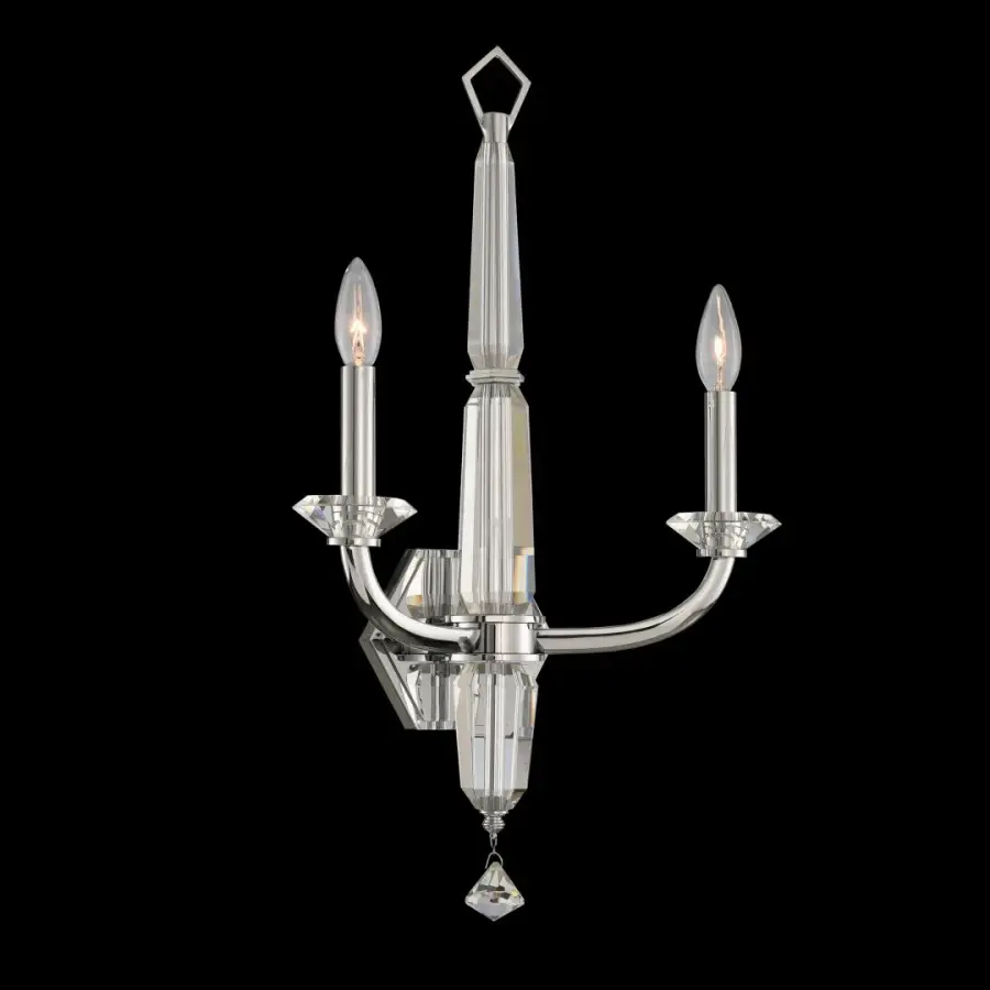 Palermo 2-Light Wall Sconce in Polished Chrome
