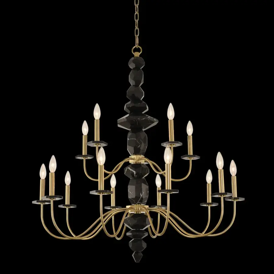 Piedra 15-Light Two-Tier Chandelier
