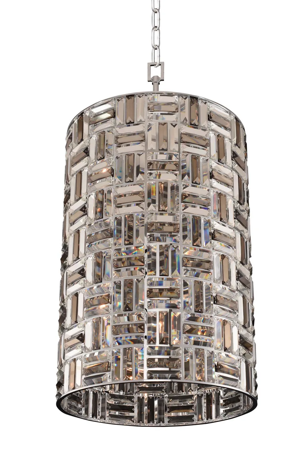 Modello Eight Light Foyer Pendant in Chrome