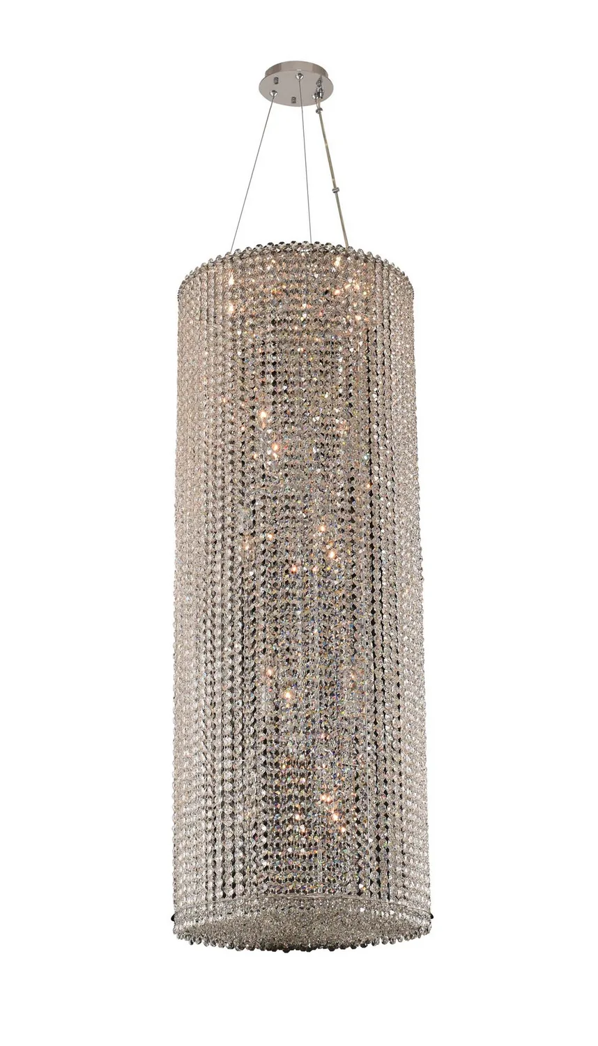 Torre 18 Light Foyer Pendant in Chrome