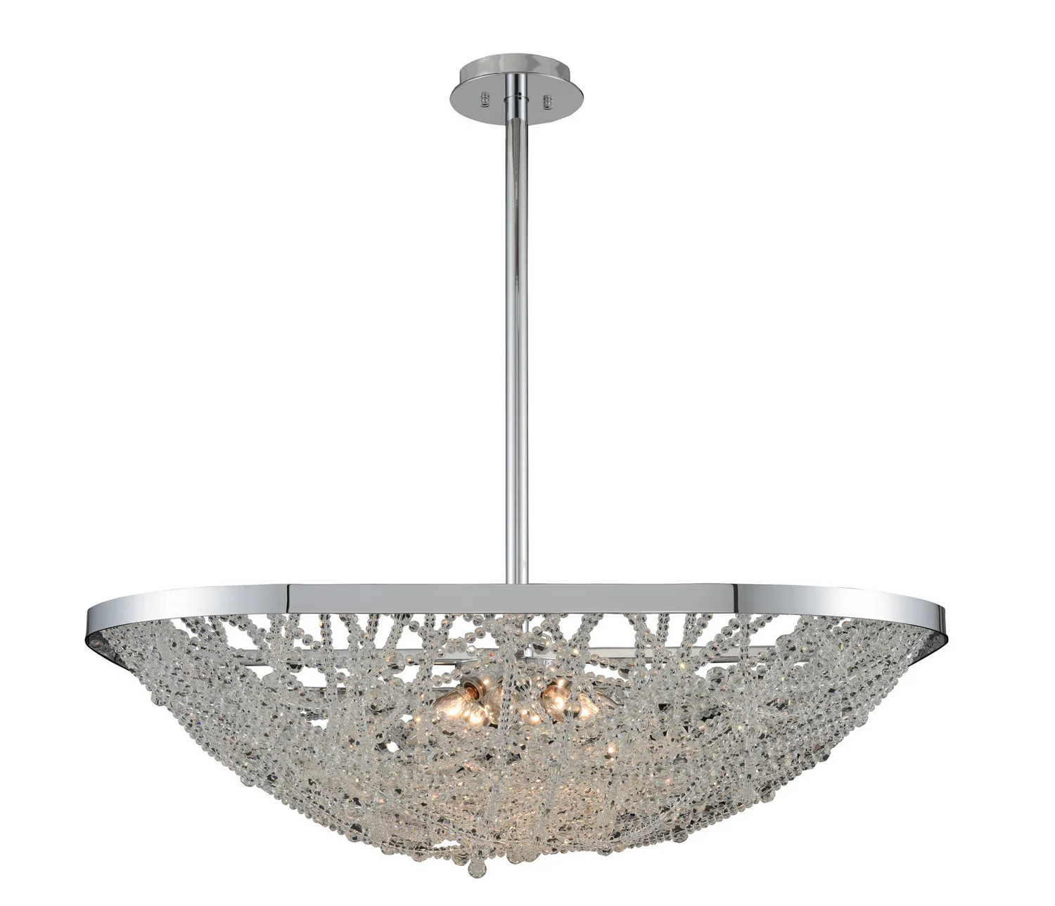 Lana Eight Light Pendant in Chrome