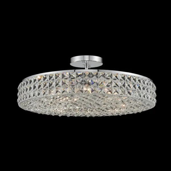 Loro 20" Semi Flush Mount in Polished Chrome