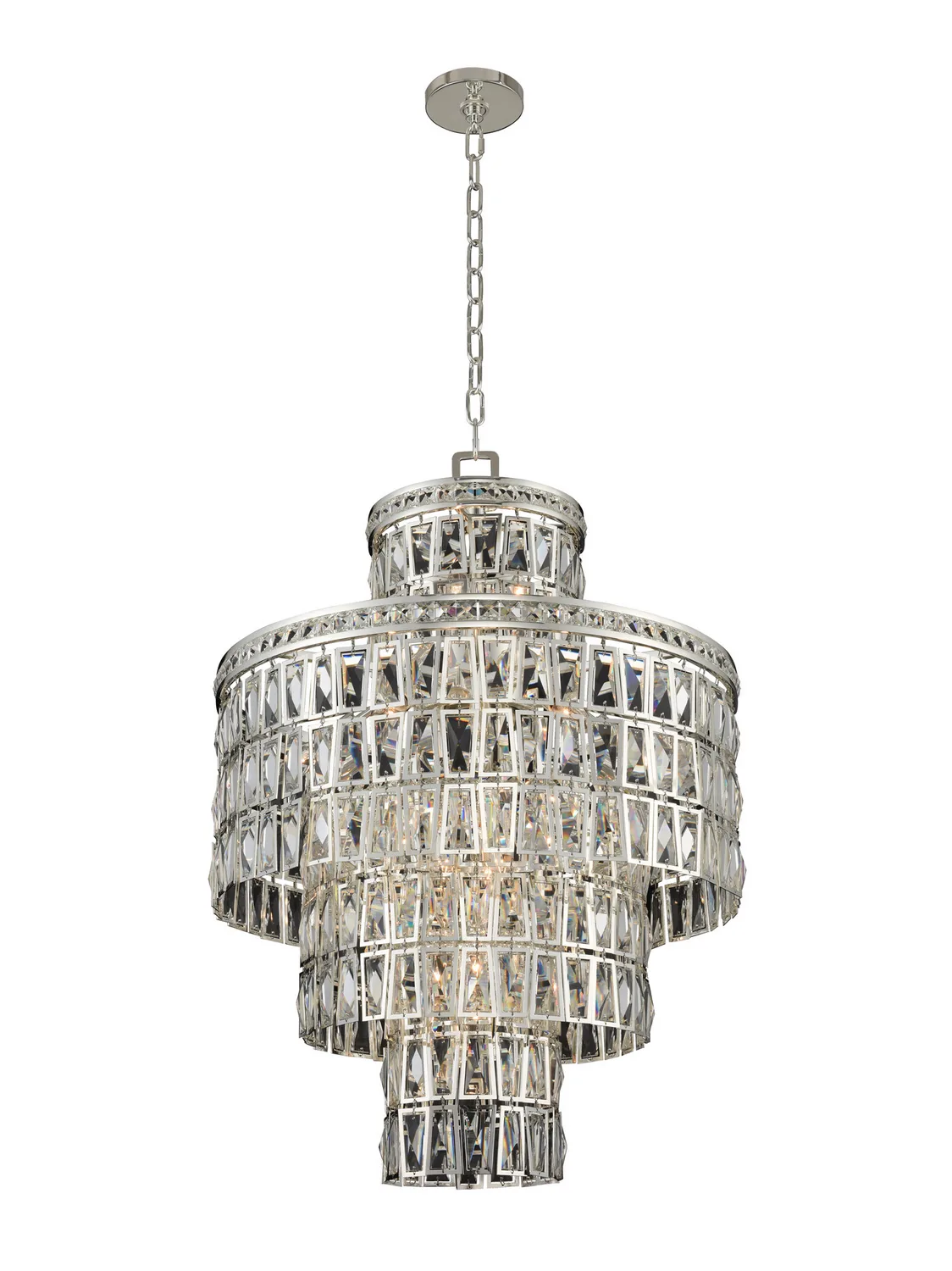 Kasturi 13 Light Pendant in Silver