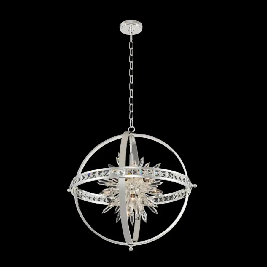Stunning Crystal Sputnik Orb Makes a Bold Modern Statement