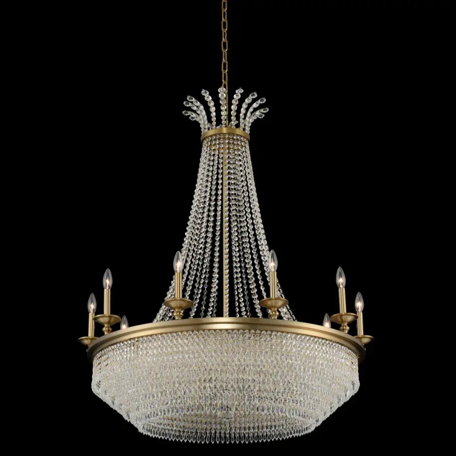 Tavo 15-Light Chandelier in Winter Brass