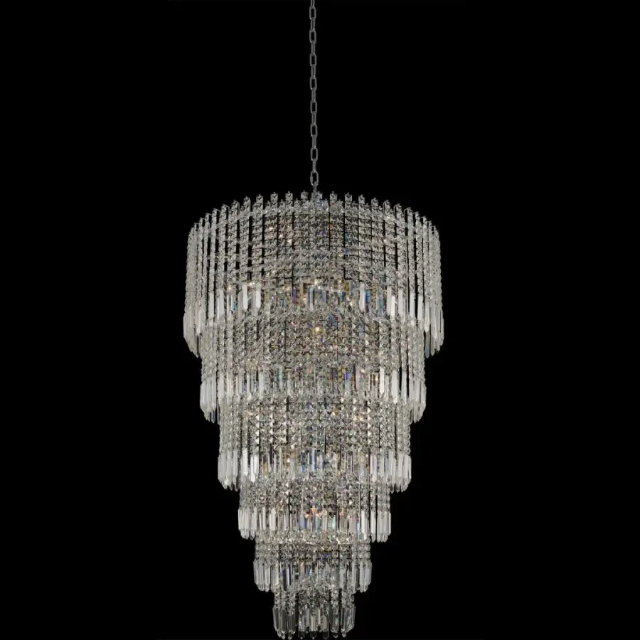 Pandoro 33" Crystal Foyer Chandelier