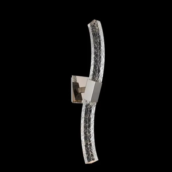 Elegant Crystal Wall Sconce with Integrated LED Technology