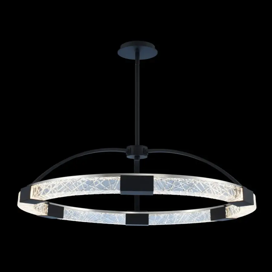 Athena 32" LED Pendant in Brushed Bronze - Image 1