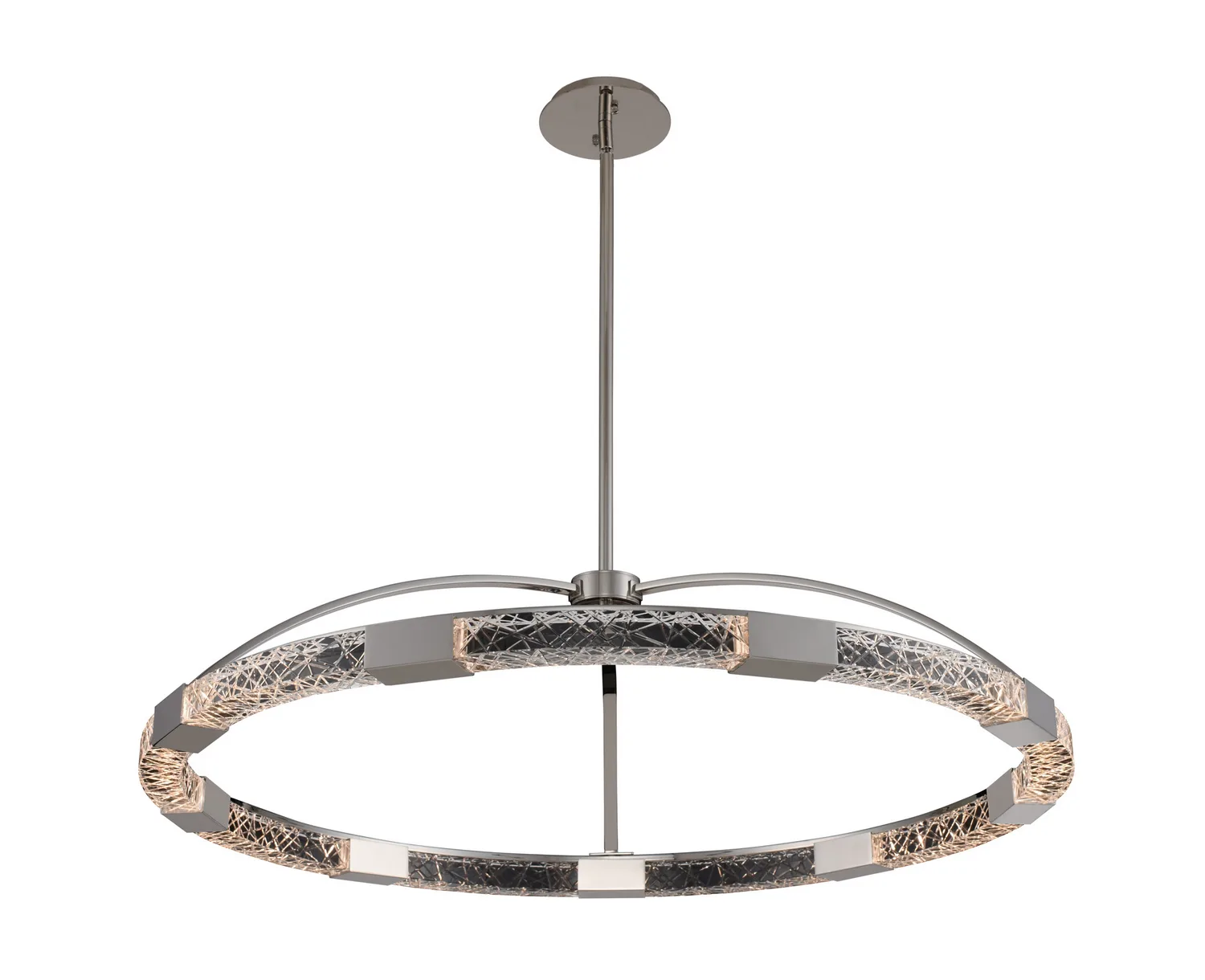 Athena LED Pendant in Polish Nickel