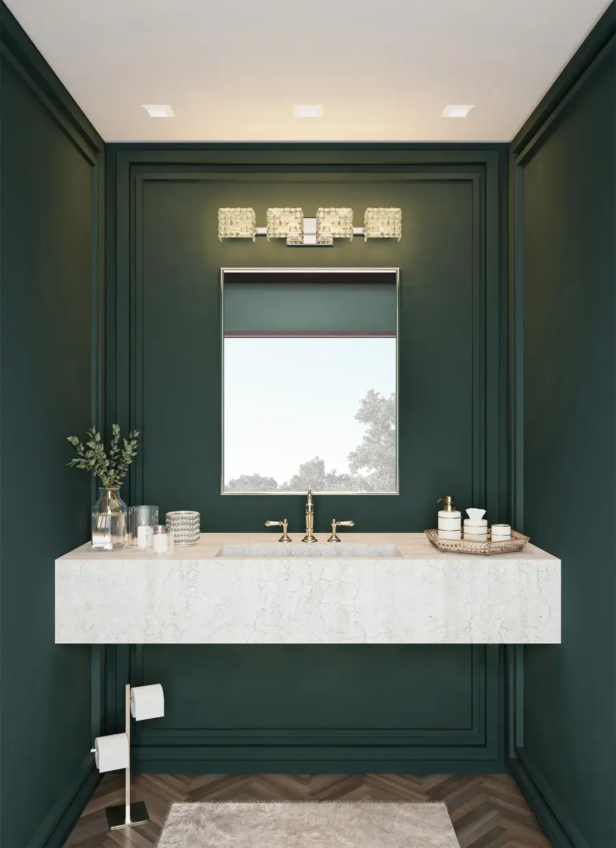 Marazzi 31" Bath Light in Antique Gold - Image 2