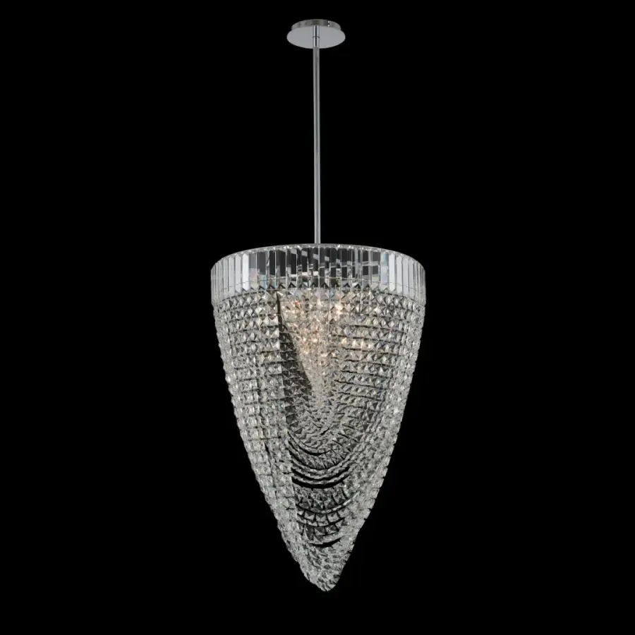 Mira 21" Foyer Pendant in Polished Chrome