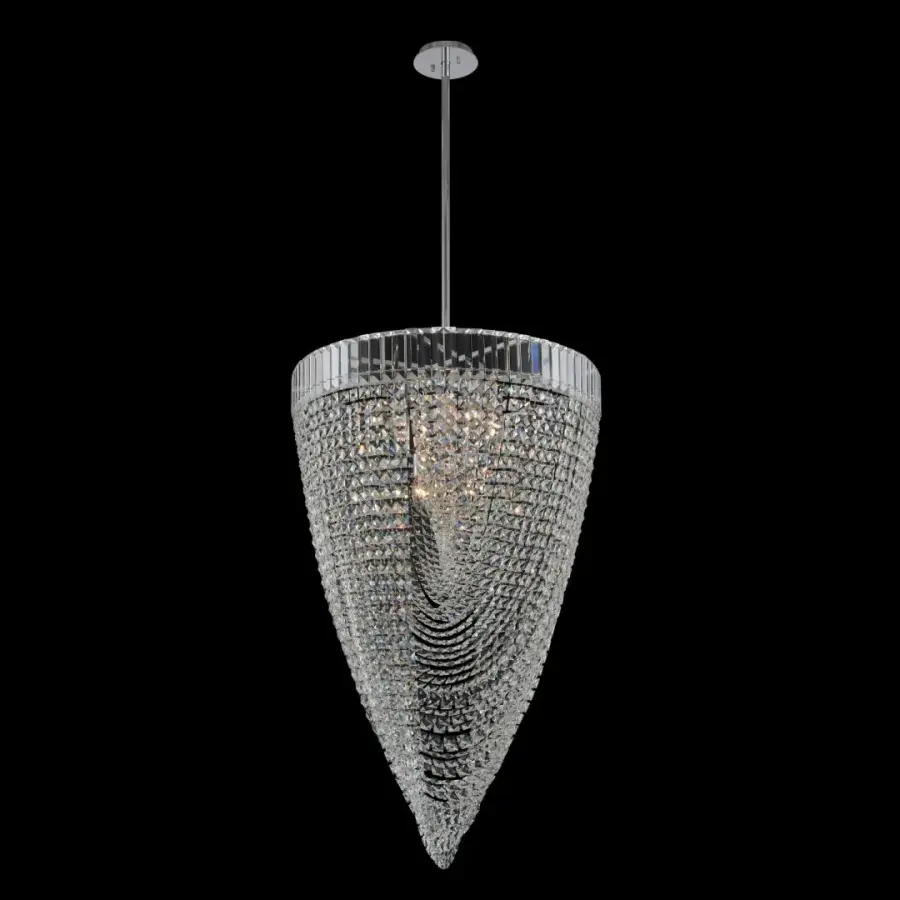 Mira 26" Foyer Pendant in Polished Chrome