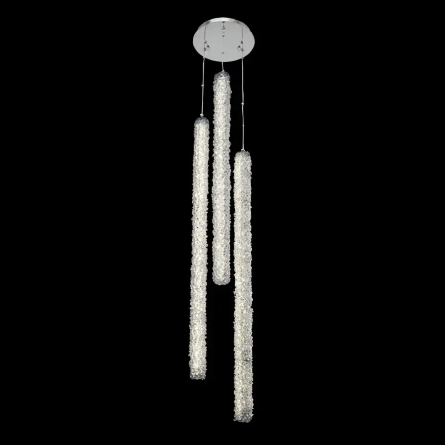 Lina 3 Column LED Foyer Pendant