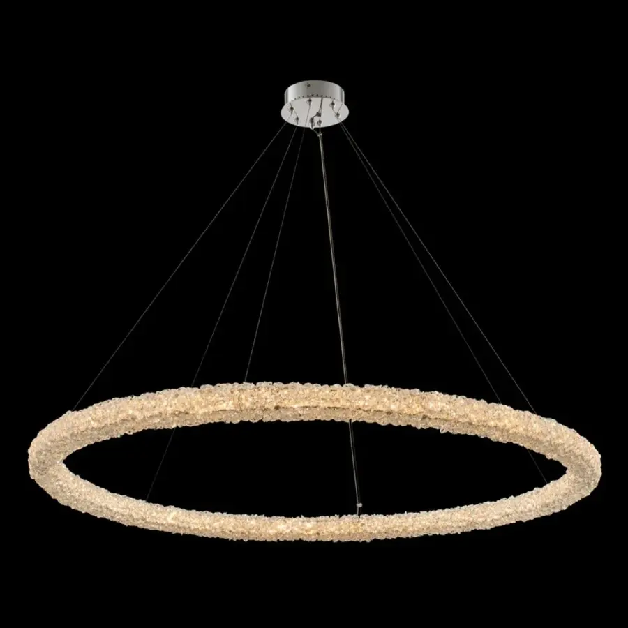 Lina 48" LED Crystal Pendant in Polished Chrome