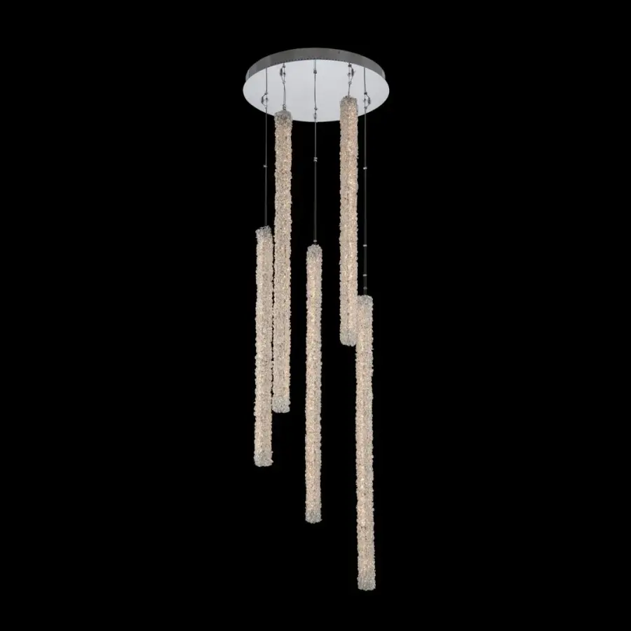 Lina 5 Column LED Foyer Pendant
