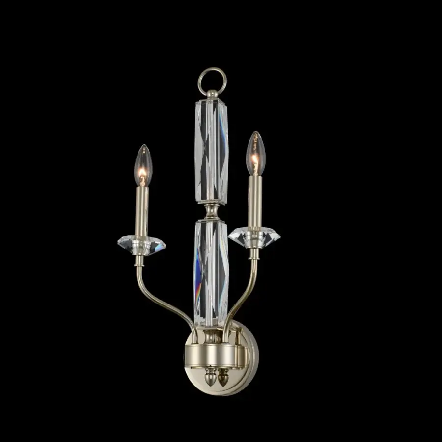 Savia 2-Light Wall Sconce in Champagne Gold