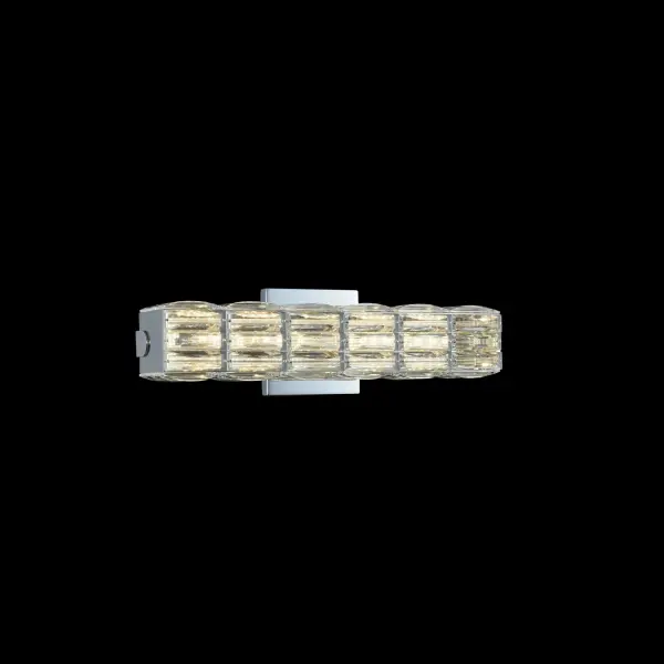 ADA-Compliant Crystal Bath Sconce with Modern Elegance