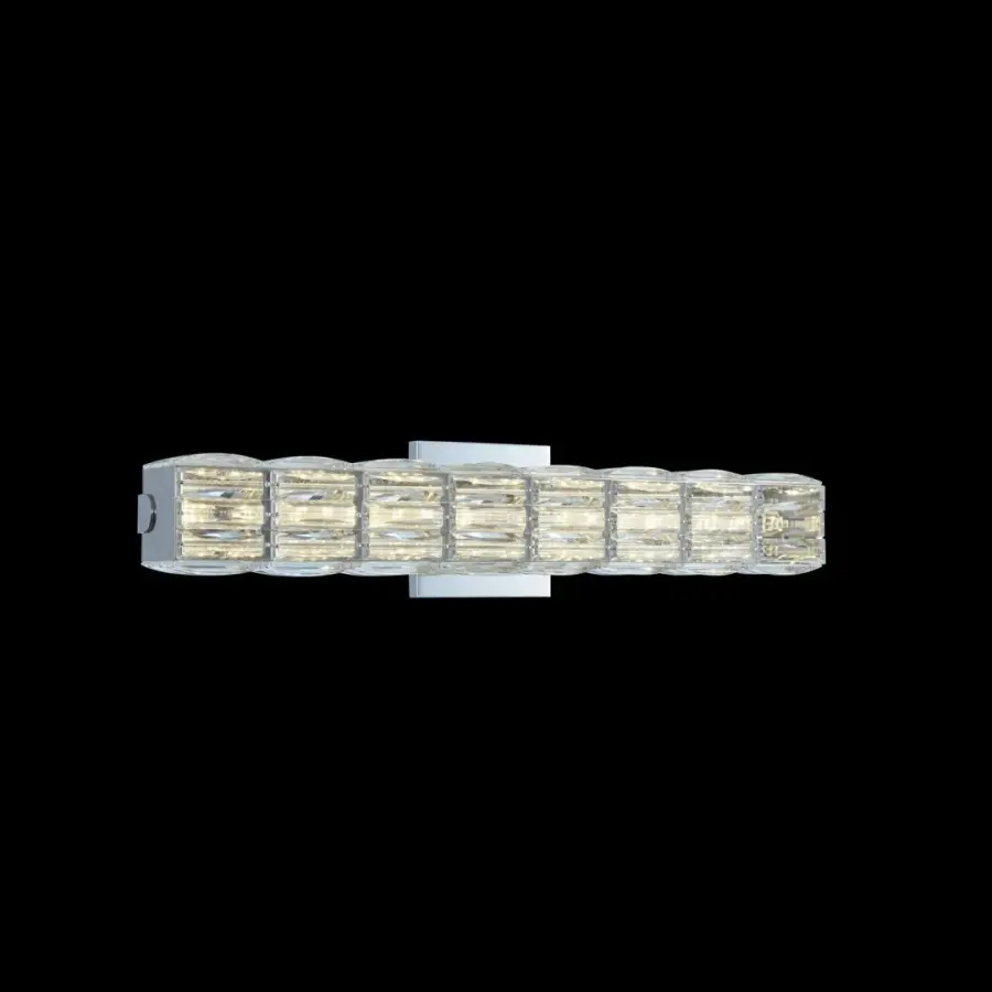 ADA-Compliant Crystal Bath Light with Modern Elegance