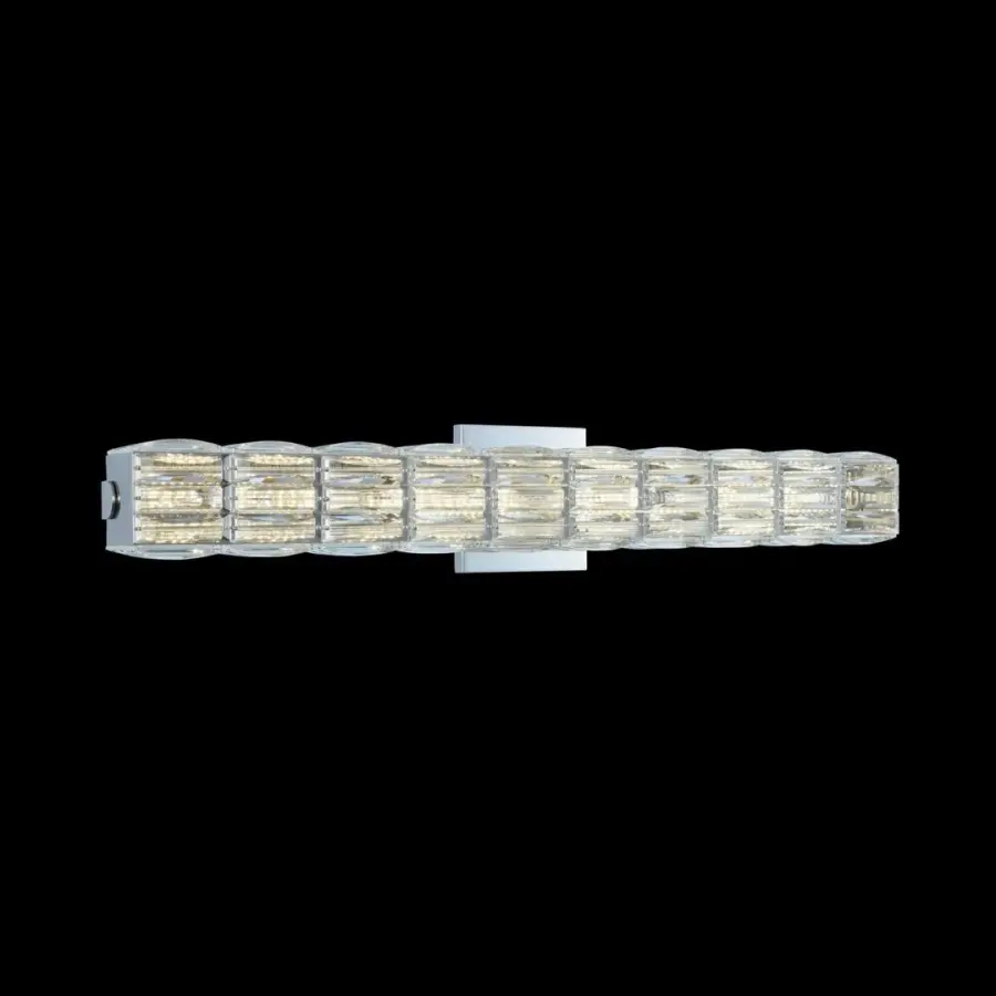 Elegant ADA-Compliant Crystal Bath Light with Modern Sophistication