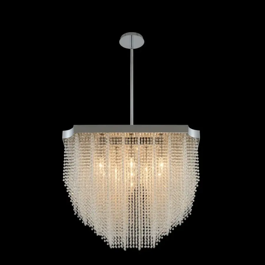 Tenda 20" Crystal Pendant in Polished Chrome