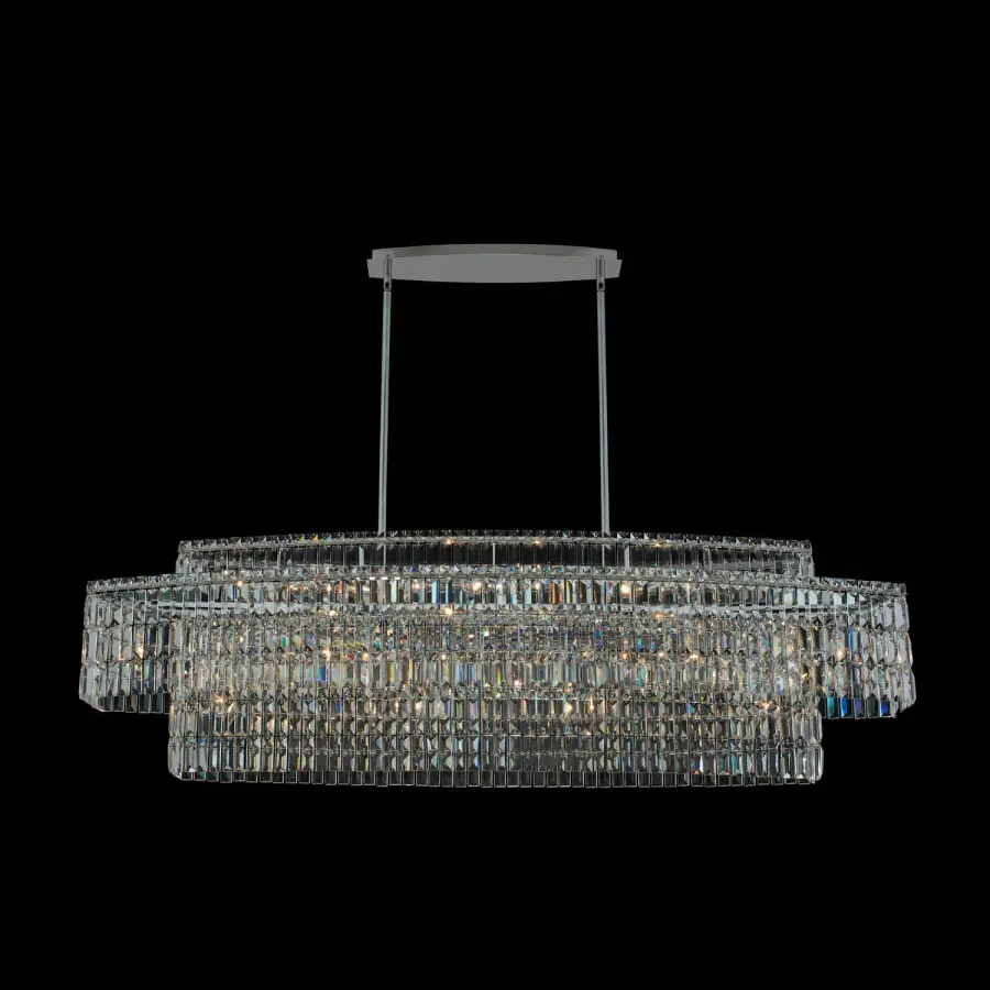 Livelli 60" Linear Crystal Island Light