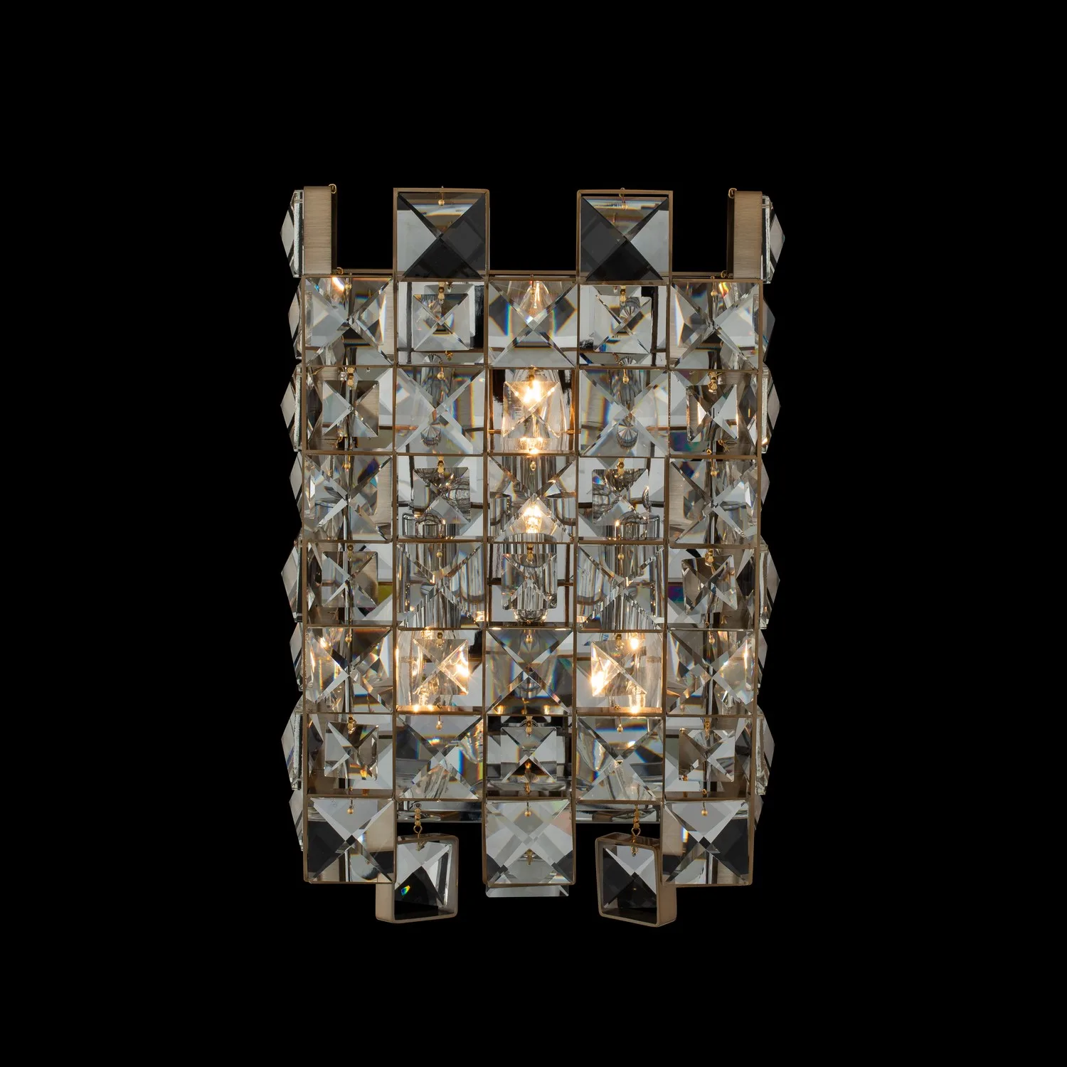 Piazze 9" Wall Sconce in Brushed Champagne Gold