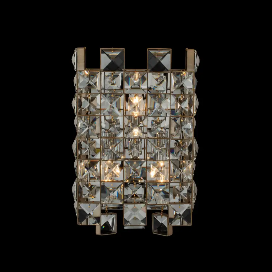 Piazze 9" Wall Sconce in Brushed Champagne Gold