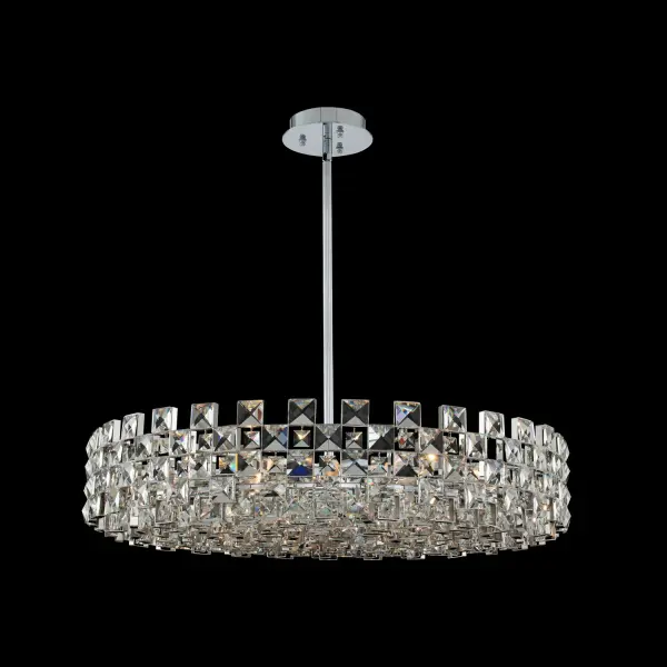Piazze 35" Crystal Pendant in Polished Chrome