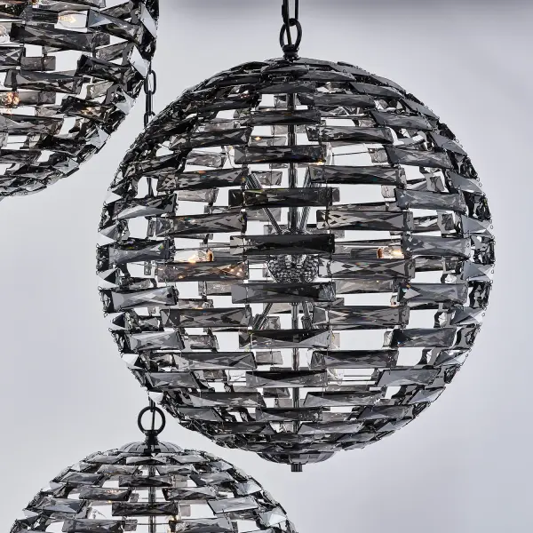 Alta 3 Orb Crystal Pendant Light - Image 4