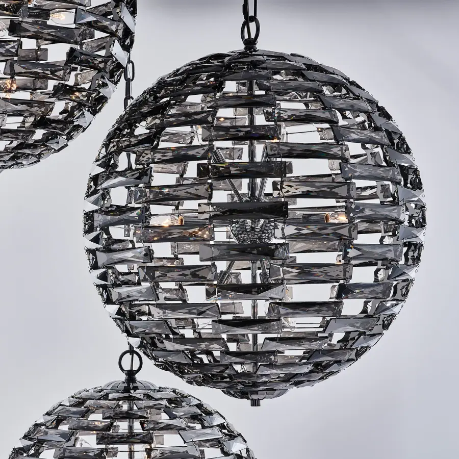 Alta 3 Orb Crystal Pendant Light - Image 4